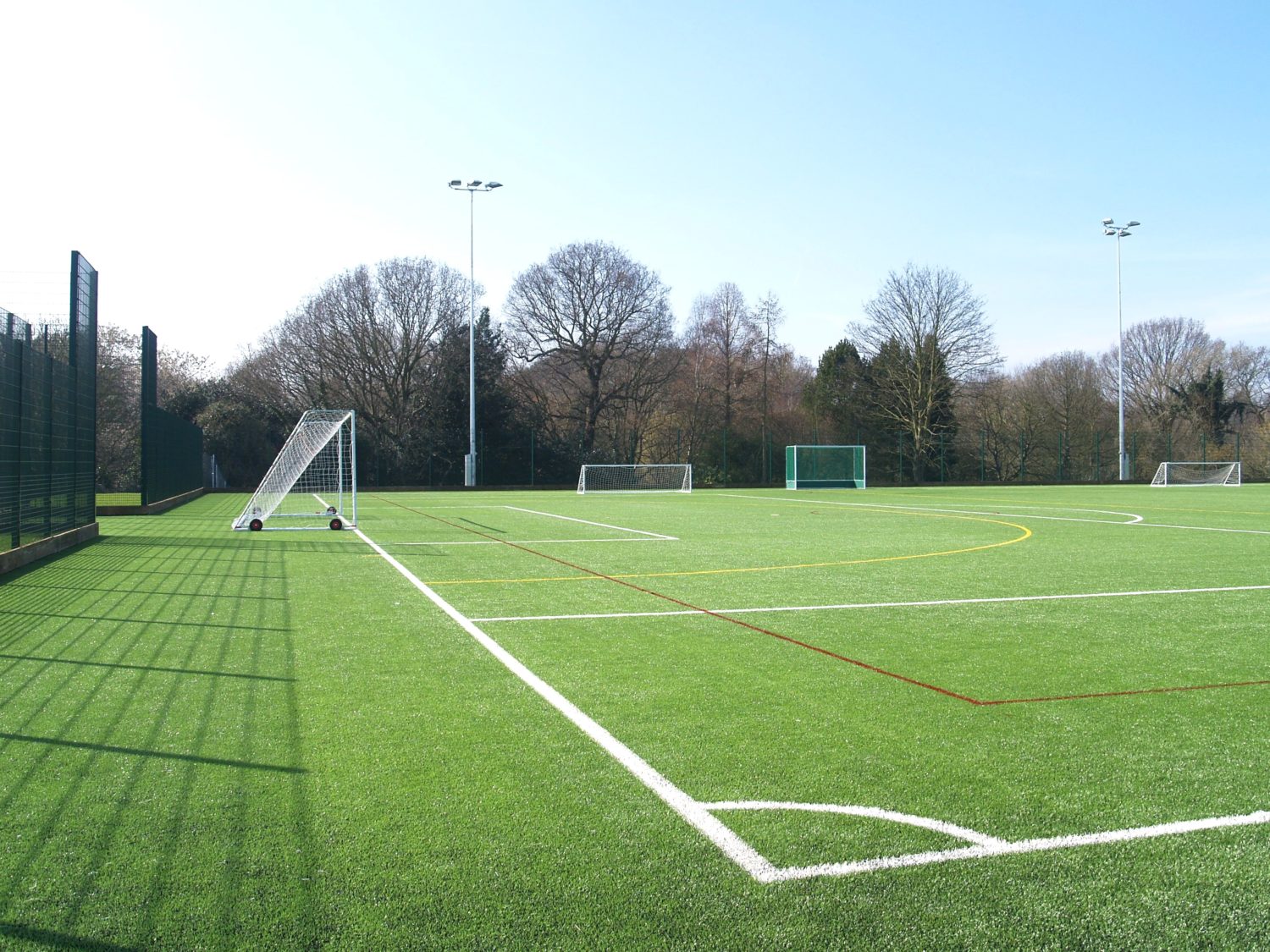 Photo of outdoor sports field with net