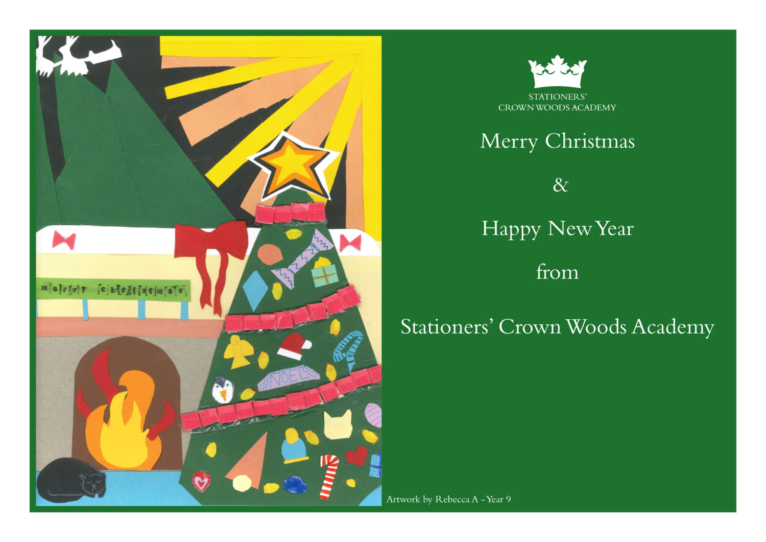 Merry Christmas & Happy New Year from Stationers' Crown Woods Academy.